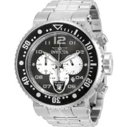 Invicta Men's Watch NFL Las Vegas Raiders Chronograph White and Black Dial 30279