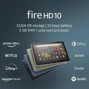 NEW Amazon Fire HD 10 11th Gen 64GB, Wi-Fi, 10.1" Tablet - Multiple Colors