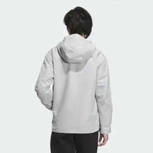 【adidas 愛迪達】外套 男款 運動外套 風衣外套 亞規 TH MH WV JKT 灰 IT3953