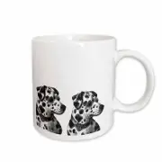 3dRose Two Cute Dalmation Dogs - Animals Mug