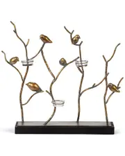 Gerson International Metal & Wood Bird in Branches Tabletop
