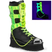 Sale Demonia Gravedigger-255 US-9 Cyber Punk Goth Platform Boots