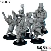 6pc Bards Band Set - 28mm 32mm DnD Miniature | Dungeons and Dragons Mini