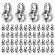 100 Pcs Mini Bell Beads for Bracelet Making Hand of The Lid