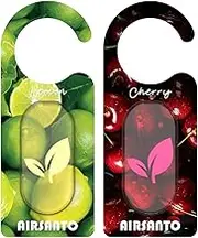 Home Fragrance Sachets for Drawers and Closets, Car Air Fresheners Long Lasting Essential Oil Scented Sachets Bags, Unique Potpourri Bags Closet Freshener (Pack of 2, Lemon & Cherry)