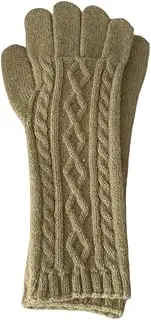 [JINZIJINYU] Knitted Touch Screen Gloves Winter Retro Twisted Gloves Touch Screen Split Finger Running Cycling Gloves