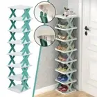 Plastic Shoes Storage Organizer X-Shaped Color Shoe Cabinet Student Dormitory