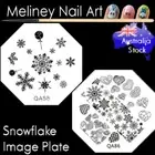 Snowflake Image Plate Christmas Stamping Nail Art Design XL Winter Snow Flake