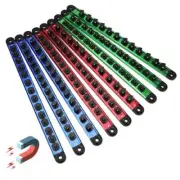 Magnetic Socket Holder Organizer Set: 9-Piece Detachable 1/4, 3/8, 1/2 Socket