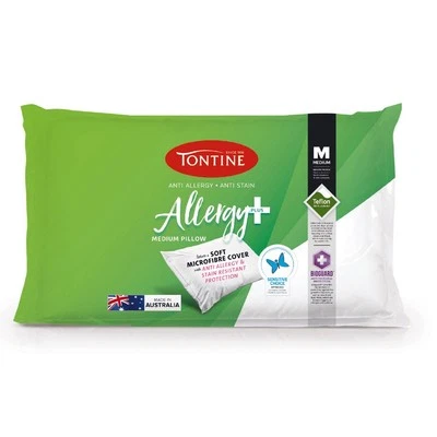 NEW Tontine Allergy Plus Medium Pillow By Spotlight