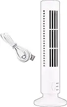 USB Powered Tower Fan | Portable Table Desk Fan | Small Quiet Tower Fan, With Desktop Airbar, for Small Spaces, Cooling With Strong Wind Output Perfect for Desks, Bedrooms, Tables, and Home Use