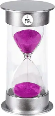 2 Minute Sand Timer, Colorful Hourglass Timer Sand Clock 2 Minute, Large Sand Wa