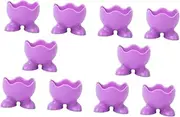 PRETYZOOM 10Pcs Silicone Egg Cups Boiled Egg Holders for Easy Serving Dishwasher Safe Lightweight for Breakfast Poaching Eggs