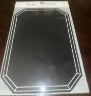 Martha Stewart Black CHALKBOARD DECAL Wall 11"x16” Write,erase & Re-use. New