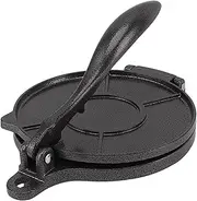 Roti Maker, Durable Multifunctional Aluminum Alloy Efficient Tortilla Press Tool Safe Manual for Kitchen (20cm Black)