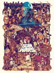Star Wars A New Hope Skywalker Movie Film Poster Giclee Print Art 18x24 Mondo