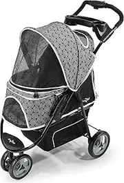 Gen7Pets Promenade Lightweight Compact Pet Stroller for Dogs and Cats up to 50lbs