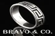 SIZE 10 Finely Made Solid Sterling Silver Surfers Tattoo Band Men Ring 1R-107
