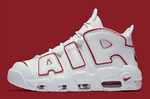 【朝朝小鋪】【代購】Nike Air More Uptempo 白紅 大air 增高 氣墊運動百搭籃球鞋 921948-102 男女鞋