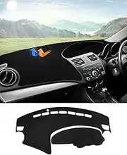 Dashboard Cover Mat for Mazda 3 BL 2009-2013 Sedan Dashboard Cover Flannel Dash Mat Sunshade Glare UV Rays Protector