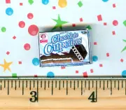 DDollhouse Miniatures Size L D Chocolate Cupcake BOX