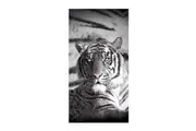 Just Home Blue Eyes Stripes Tiger Bath Beach Towel
