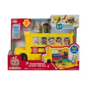 CoComelon Transforming School Time Bus w/ Lights & Sounds Vehicle Playset - NEW
