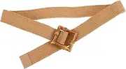 [Gatuida] Braided Straw Waist Belt for Women with Buckle Elastic Wide Belt for Dresses Casual Outfits Versatile Stylish Summer Accessory
