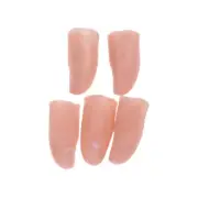 5Pcs Fake Soft Thumb Tip Finger Close Up Stage Magic Trick Wholesale BDAUA`sf CR