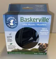 BASKERVILLE ULTRA DOG MUZZLE For Small Dogs Size 2 NIB