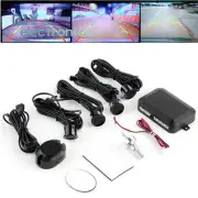 Parking 4 Sensors Car Reverse Backup Rear Buzzer Radar System Kit AlarmUS