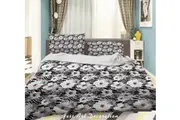 3D Fresh Colourful White Floral Pattern Quilt Cover Set Bedding Set Duvet Cover Pillowcases WJ 3895