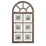 Large Antique Arch 6 Collage Photo Frame 57x117cm