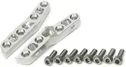 HYPERPRO 1470087S Axial Caliper Support for AH1 Forks, 1.6 inches (40 mm) Pitch & 11.8 inches (300 mm), Silver Harley DAVIDSON SPORTSTER '00 ~ '15 DYNA FXD '00 ~ '05