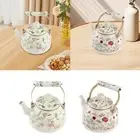 Enamel Tea Kettle 2.5L Sturdy Thickened Enamel Teapot for Party Home Kitchen
