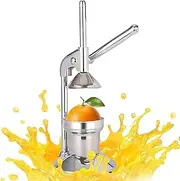 Aumerage Commercial Manual Juicer, Hand Press Juice Presser, Easy to Clean, Fruit Squeezer, Citrus Juicer, Orange Juice Squeezer, Professional Citrus Juicer(Silver)
