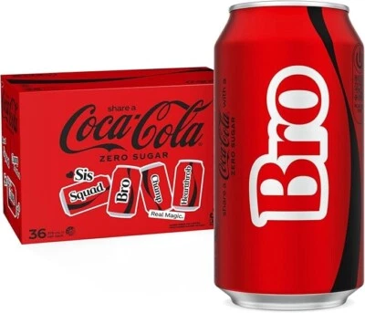 Coca-Cola Zero Sugar Soft Drink Multipack Cans 36 x 375mL