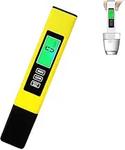 All-New 4 in 1 TDS Meter Digital Water Tester, Testing Kits for Drinking, for Tap, Well, Pool, Hydroponics, Aquarium, Portable Travel Water Tester,Yellow