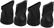 Hair Dryer Accessories Kit: 4pc Diffuser Nozzle Set Styling Tool Easy to Attach Universal for Salon and Home