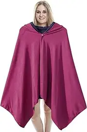 Cooling Cloak | Lightweight Soft Quick Dry Portable Hooded Cloak | Sunscreen Clothing for Mountaineering Outdoor Sports, Cooling Shawl for Women and Men Loganz