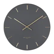 LUCA Charcoal 40cm Silent Wall Clock