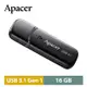 宇瞻Apacer AH355 16GB USB 3.1帽蓋碟 黑