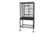 Oppsbuy Bird Cage 135cm Large Aviary Parrot Budgie Stand Alone Wheels w/ Brake
