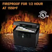 Sentry Fire Chest Fireproof Flat Key Lock Box Hidden Money Cash Document Media