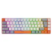 Stylish Gaming Keyboard 68Key USB Wire Keyboard ARGB Backlighting for PC Users