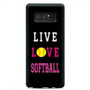 Live Love Softball Game Case Cover Samsung Galaxy S23 S22 Plus Ultra S21+ S20
