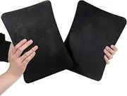 Wonderjune 2 Pack Small Pillow, 11 x 7 Inches Mini Pillows for Travel, Pets, Microfiber Tiny Pillow Support for Neck, Wrist, Knee, Lumbar Travel Pillow Soft Machine Washable Pillows(Black)