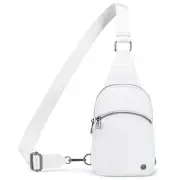 Small Crossbody Sling Bags Travel Fanny Packs Purse for Women 02-white