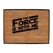 The Force Is With Me - Funny Novelty Doormat Man Cave Floor mat