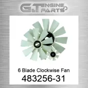 483256-31 6 BLADE CLOCKWISE FAN American cooling (NEW AFTERMARKET)
